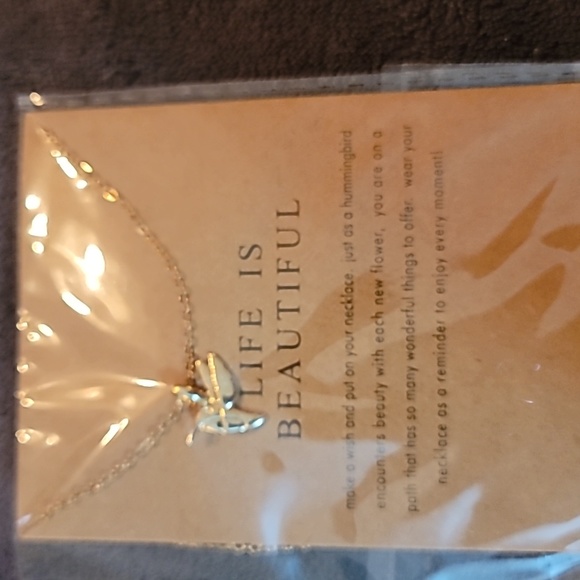 Jewelry Life Is Beautiful Necklace Gold Nwt Poshmark